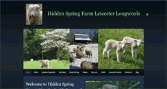 Desktop Screenshot of hiddenspringfarmleicesterlongwools.com